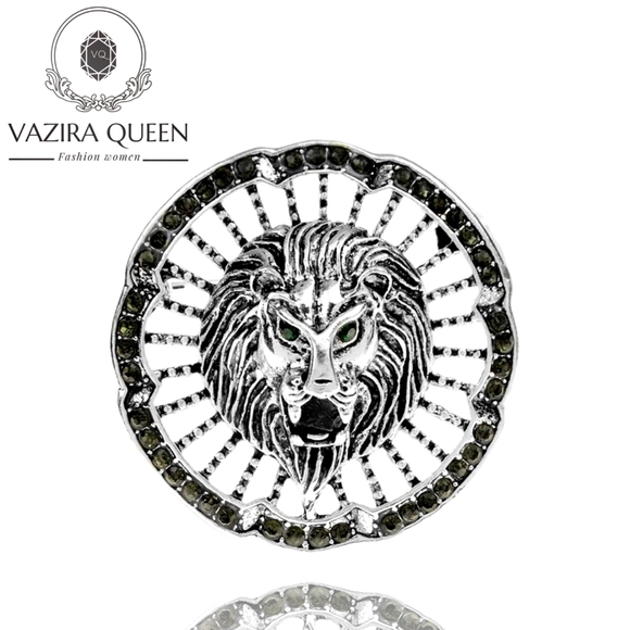 VQ Lion Brooch - Picture 1 of 6